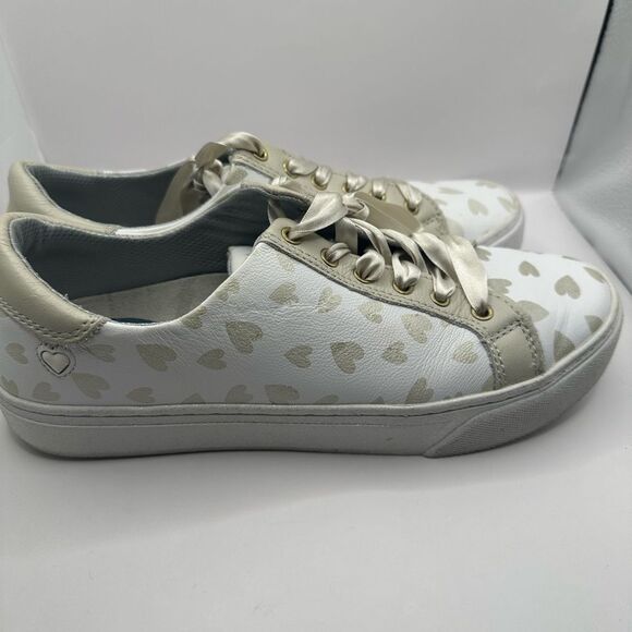 NURSE MATES ALIGN Hope
Breast Cancer Awareness White
Silver Leather Sneakers 9.5 - Picture 3 of 7